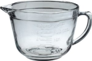 Kitchen Supply 2 Quart Ovenproof Glass Batter Bowl