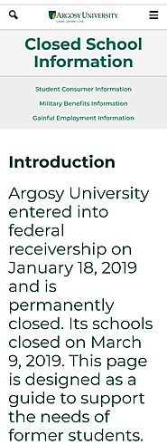 Argosy University Online Student Portal Login