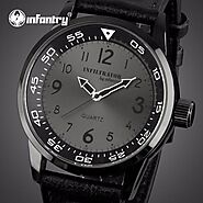 Thin Black Leather Watches for Men |ShoppySanta