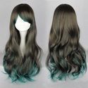 Fashion style 68cm long curly color mixed Beautiful cosplay Lolita Wig 356A