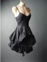Black Victorian Vampire Goth Cosplay Steampunk Full Bustle Skirt 88 ac Dress M