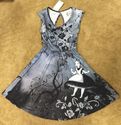 Disney Alice In Wonderland Falling Gothic Art Dress Size Large New With Tags!