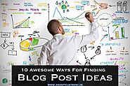 10 Awesome Ways For Finding Blog Post Ideas - Anantvijaysoni.in