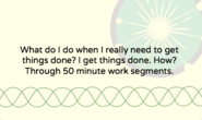 50 minute work segments: my key to maximum productivity