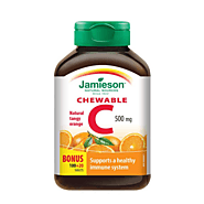 Jamieson Chewable Vitamin C 500 mg - Tangy Orange | Medic Supplies Canada