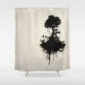 Last Tree Standing Shower Curtain by Nicklas Gustafsson