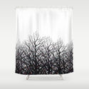 Tree Beams Shower Curtain by Art Trigger