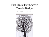 Best Black Tree Shower Curtain Designs