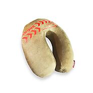 The Most Comfortable Elegant Arrow Travel Pillow in Beige Colour