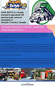 Dumpster Alternative in the GTA - Hassle-Free Waste Disposal | Piktochart Visual Editor