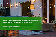 What to Consider When Designing Outdoor Lighting for Patios | Augusta Green Sprinklers Inc.