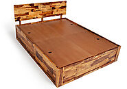 Website at https://www.wakefit.co/bed/sheesham-wood-bed-with-storage-andromeda
