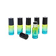 Ombré Glass Roller Bottles - 6pk