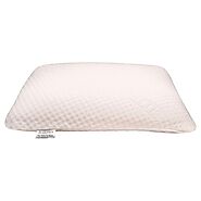 XL Size Premium Gel Infused Memory Foam Pillow for Cervical Pain - 25.5"x16.5"x5", Embossed White Fabric