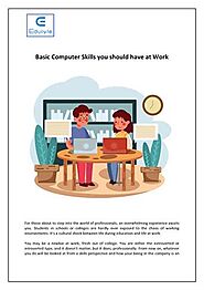 Edulyte - Basic Computer Skills you should have at Work