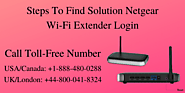Netgear Wi-Fi Extender Login | Call Toll-Free +1-888-480-0288