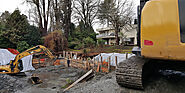 Timber Piles in Vancouver Canada