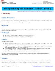 Energy consumption calculator - Monitae - Socially Inspired Monitoring