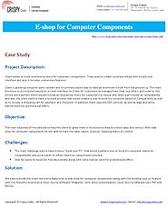 E-shop for Computer Components