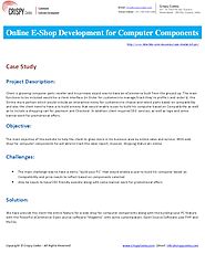 Online E-Shop Development for Computer Components