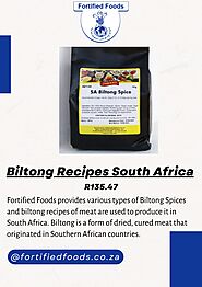 Biltong Recipes South Africa