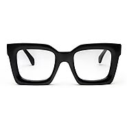 Square Frames Glasses: Buy Black Thick Unisex Frame Online - YourSpex