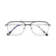 Rectangle Metal Frame Glasses | Chasma for Men - YourSpex