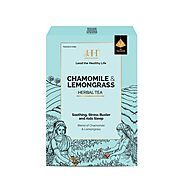 Chamomile lemongrass Tea in pyramid teabags – healthyandhygiene