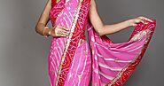 Pink Leheriya Sarees For Bridesmaids With Trendy Styles