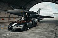 Website at https://www.carsflow.com/bugatti-chiron-sport-vs-fighter-jet-race.html