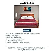 Avail Exciting Deals and No Cost EMI offers on Mattresses at the Bajaj Finserv EMI Store