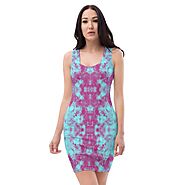 Be Extra! Blue Tie-Dye Elegant Bodycon Dress