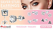 Safasilver | Wholesale sterling silver stud earrings