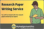 Get Research Paper Writing Service by Experts