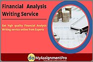 Hire Financial Analysis Writers For Professional Financial Analysis Asssignment Writing