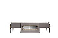Emotion 153cm Grey And Mirrored TV Stand