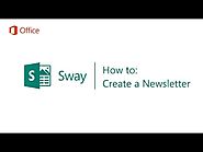 ​How to Create a Newsletter in Sway | Aug. 2015