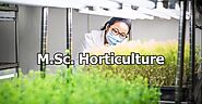 Master of Science in Horticulture - BFIT