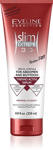 Slim Extreme 3D Thermo Active Serum Shaping Waist, Abdomen and Buttocks - Paraben Free