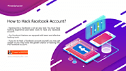Facebook Hacker for Hire | I Need a Hacker for Facebook