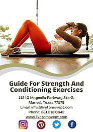 Guide For Strength And Conditioning Exercises