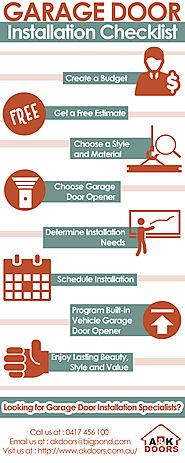 Garage Door Installation Checklist