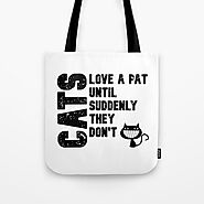 Cats are Temperamental Tote Bag by designerhomeandgardens | Society6