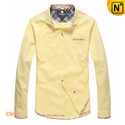 Mens Cotton Long Sleeve Button Down Shirts CW114701