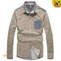 Pure Cotton Long Sleeve Shirts for Men CW114706