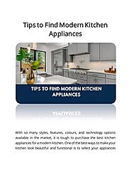 Tips to Find Modern Kitchen Appliances by Shivangi - Issuu