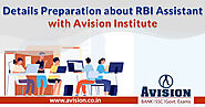 Details Preparation about RBI Assistant with Avision Institute