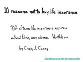 Top 10 Reasons to Buy Life Insurance