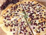 Champagne Grape Pizza with Pine Nuts