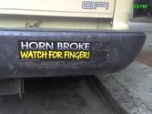Horn Broke - Watch for Finger